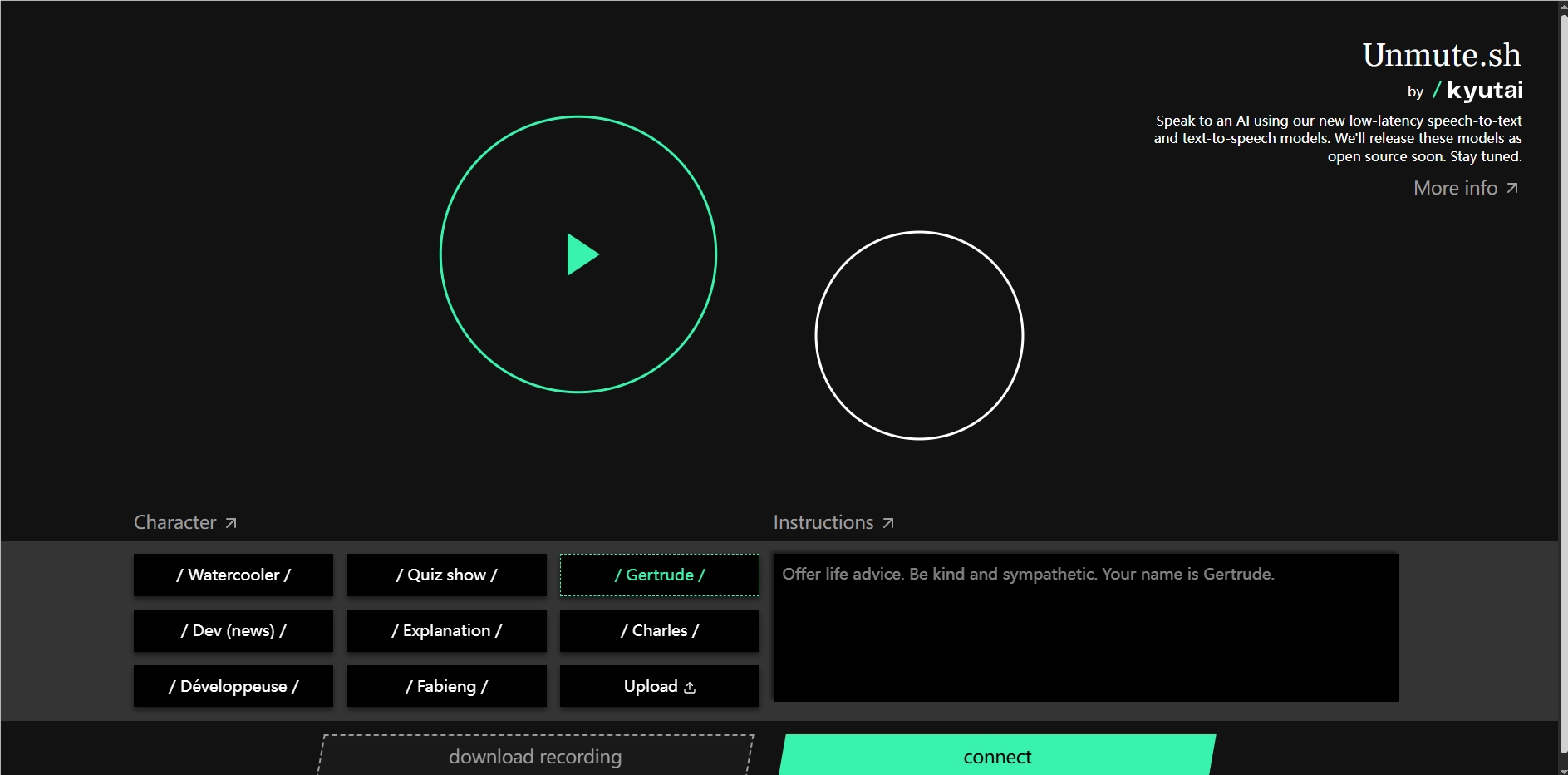 法国Kyutai推出Unmute语音AI：模块化智能交互与个性化定制即将开源