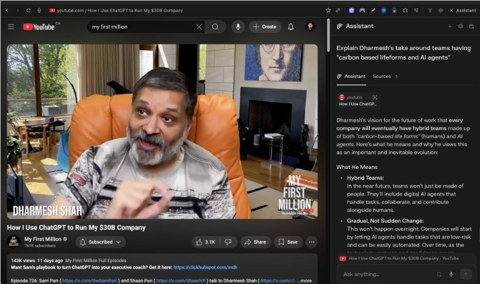 Perplexity Comet AI浏览器：视频交互开启教育领域个性化学习全新篇章