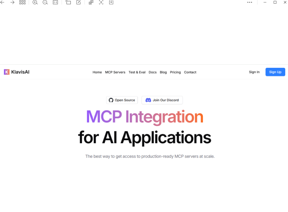 Klavis AI推出开源MCP集成方案 高效稳定助力AI应用快速部署