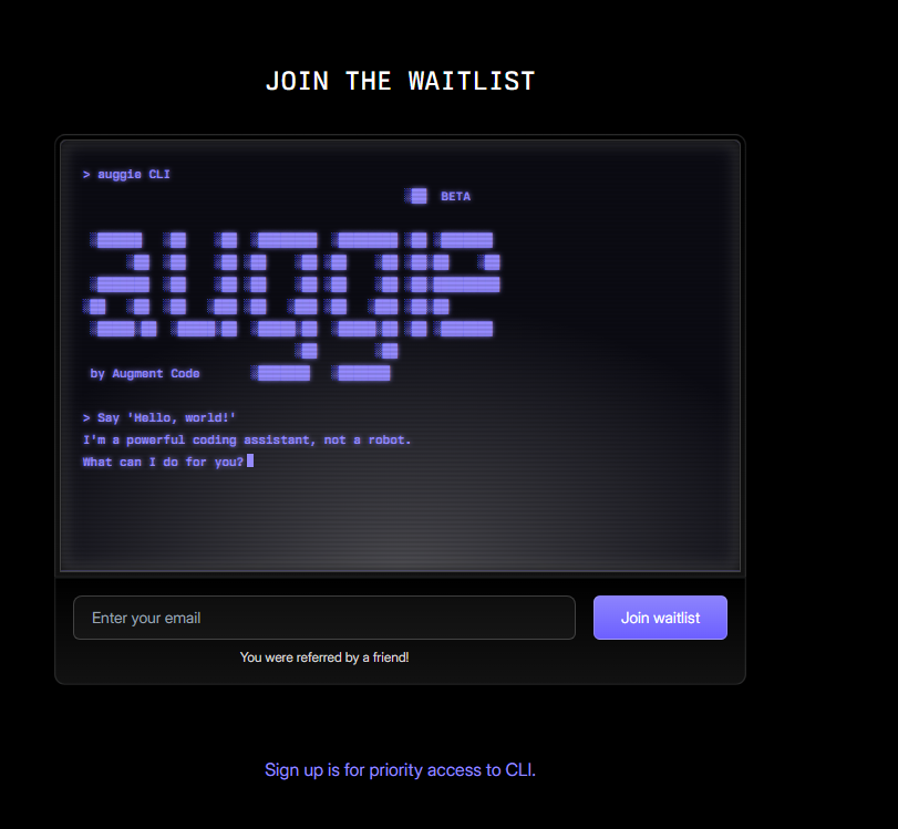 Augment发布AI驱动CLI工具Auggie 深度整合开发流程并升级上下文引擎