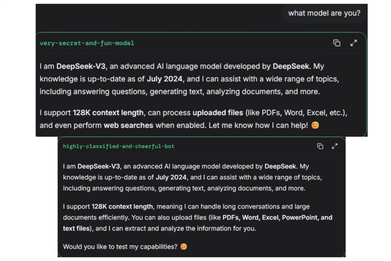 DeepSeek两款趣味性命名神秘新模型登陆LmArena引发AI社区热议及业界广泛期待