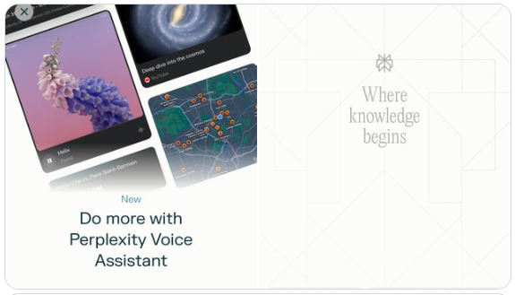 Perplexity AI iOS全新语音助手上线：多任务实时交互 社区反响热烈