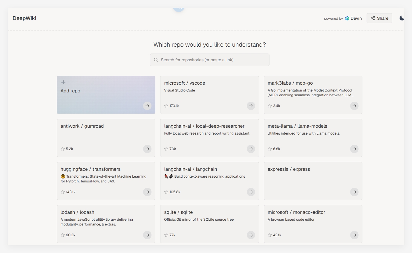 Devin AI DeepWiki：智能生成GitHub代码库结构化文档的工具