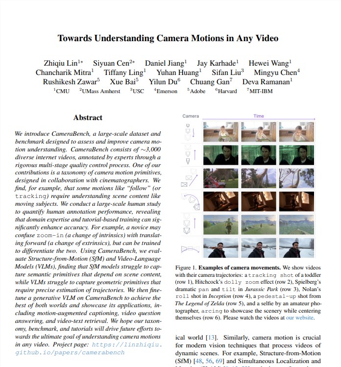 AI镜头运动理解有新招！CameraBench数据集显威力