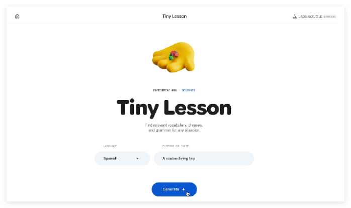 谷歌借Gemini推三项AI语言新实验 赋能个性化动态学习体验