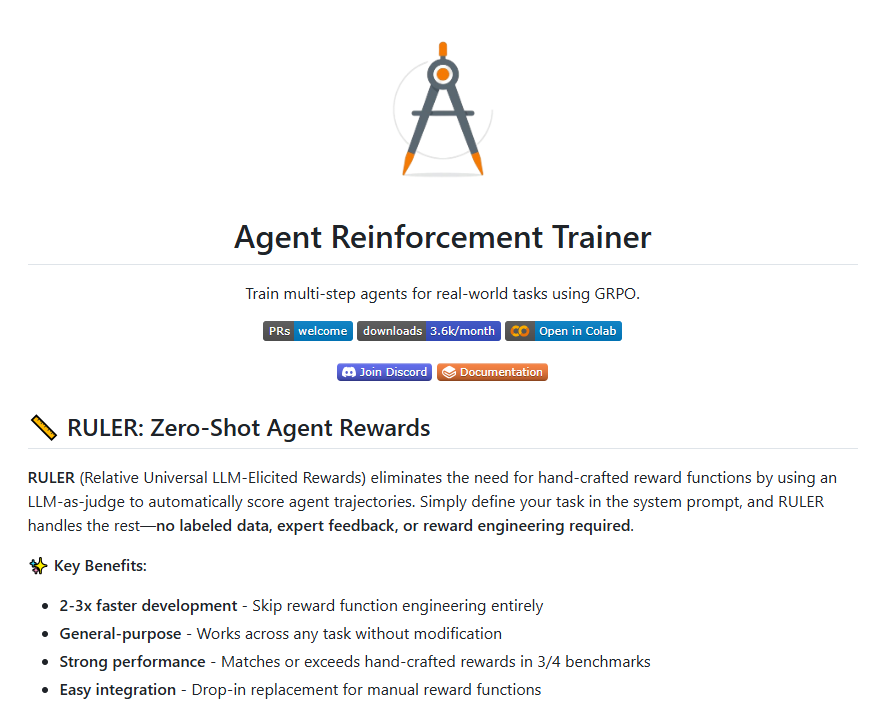 开源强化学习框架ART发布，赋能智能Agent多场景高效训练与开发