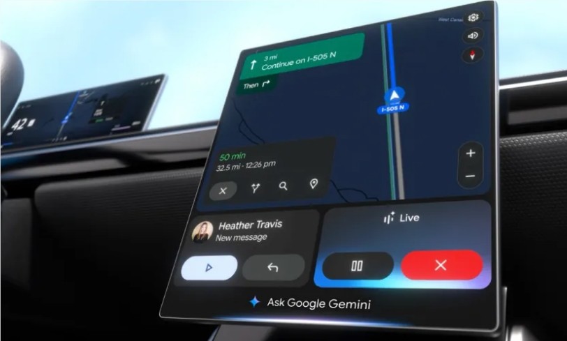强大生成式AI Gemini数月内整合Android Auto及谷歌车载系统 提升智能交互