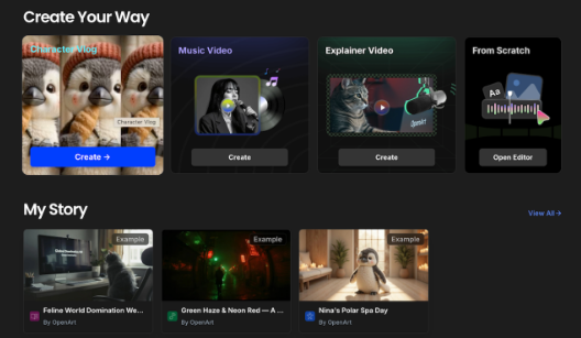 OpenArt推出“一键故事”AI功能 降低创作门槛并应对版权挑战