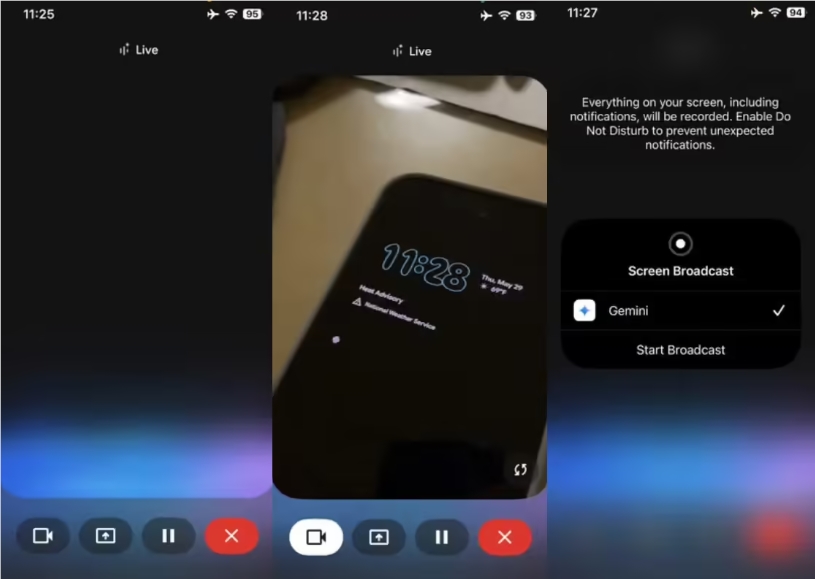 谷歌Gemini Live正式上线苹果平台 美国用户免费享场景屏幕识别功能
