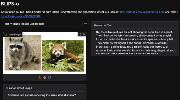 Salesforce BLIP3-o全开源多模态模型Hugging Face发布 技术突破受瞩目