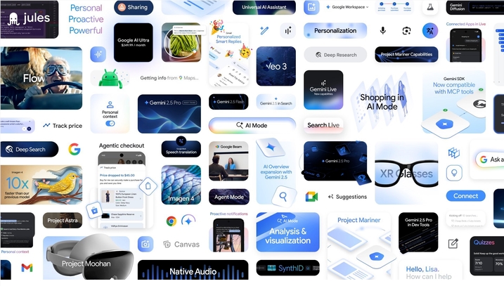 Google I/O推出AI Mode及Gemini2.5系列 变革搜索与创作体验