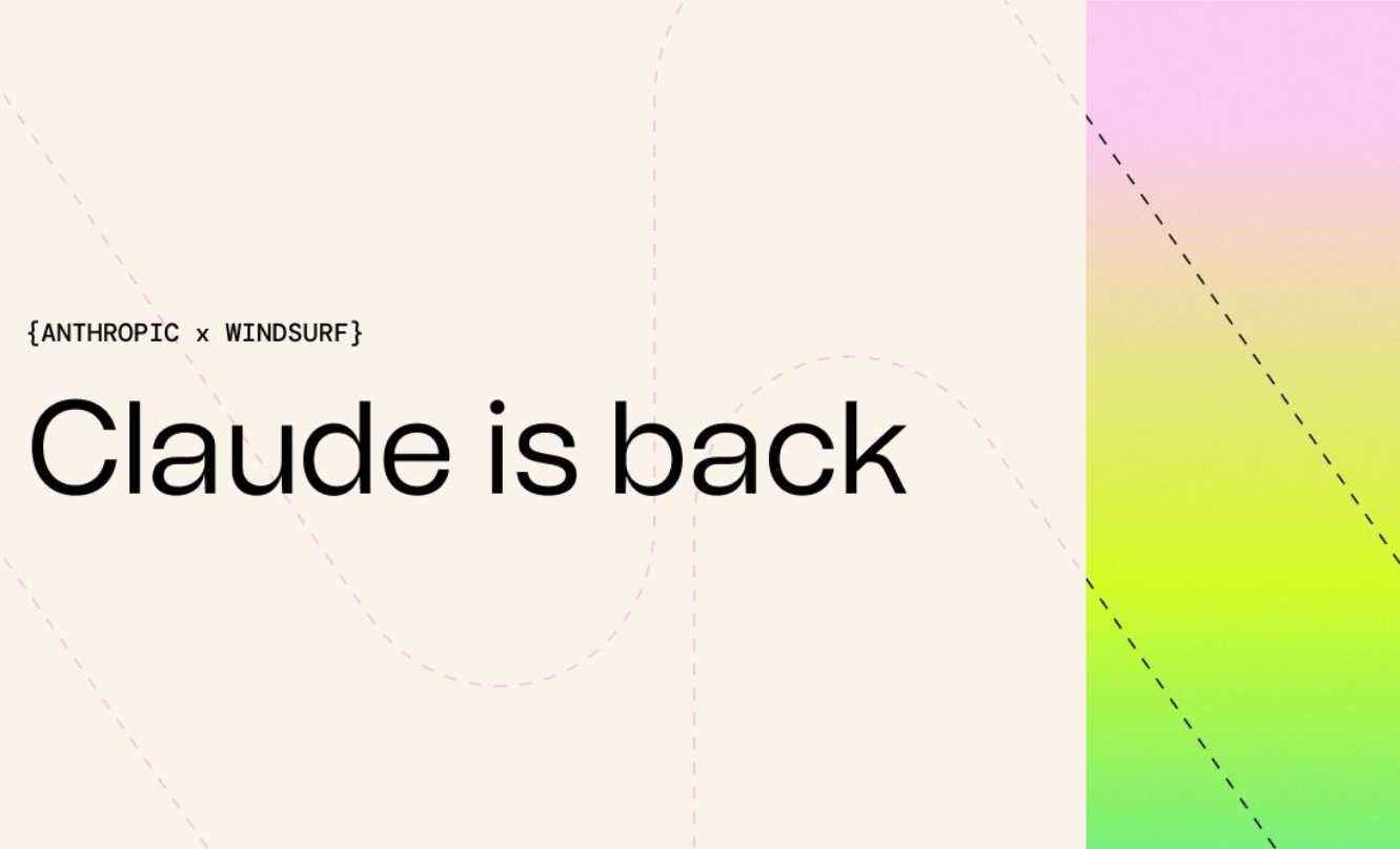 Windsurf恢复Claude Sonnet4支持 付费用户可直接使用终结访问限制
