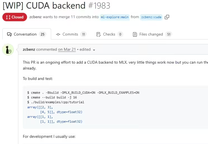 苹果MLX框架新增CUDA支持 开发者可在Apple Silicon开发后转英伟达硬件运行