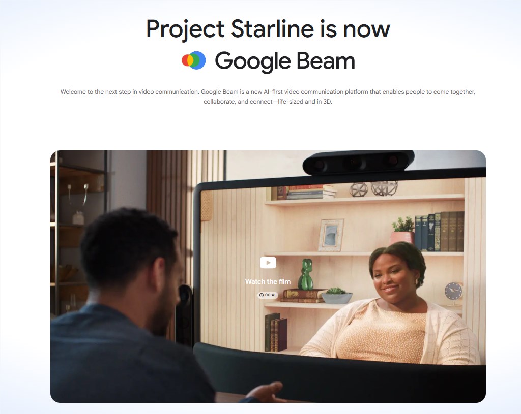 Google Beam：AI驱动3D沉浸式通信 开启企业远程沟通新纪元
