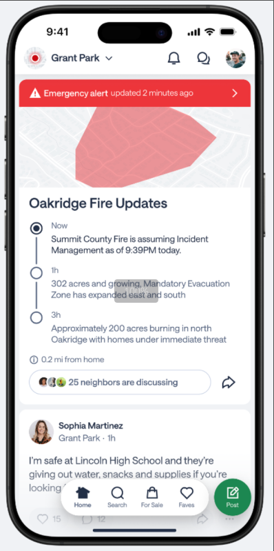 Nextdoor邻里社交应用推新功能 含本地新闻实时警报及AI推荐