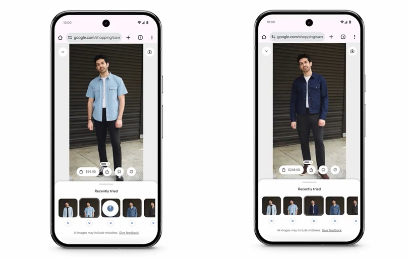 谷歌I/O2025推AI虚拟试衣工具 个人写真试穿+智能购物革新体验
