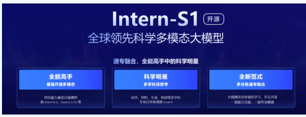 上海人工智能实验室发布开源科学多模态大模型Intern-S1