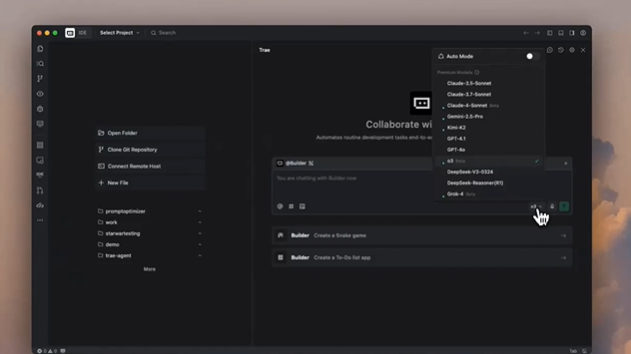 字节跳动Trae代码编辑器支持OpenAI o3模型 强力赋能智能编程更高效新体验