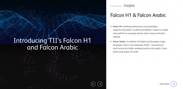 阿联酋推出Falcon Arabic及H1 AI模型 积极推进全球AI合作与布局