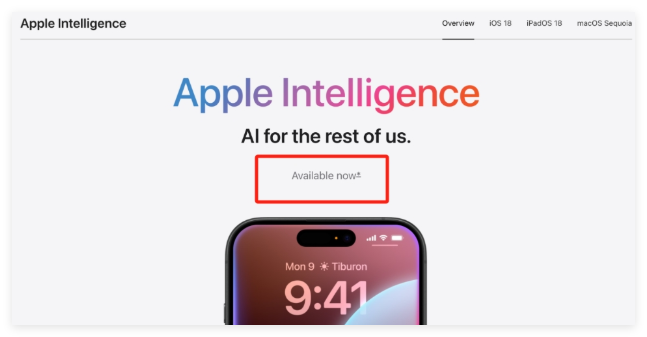 苹果因广告误导撤AI页"Available Now"，新Siri延迟库克重组团队加速AI进展