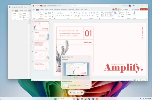 微软Copilot Vision更新：可看全桌面特定窗口 支持手机摄像头 功能更强大实用