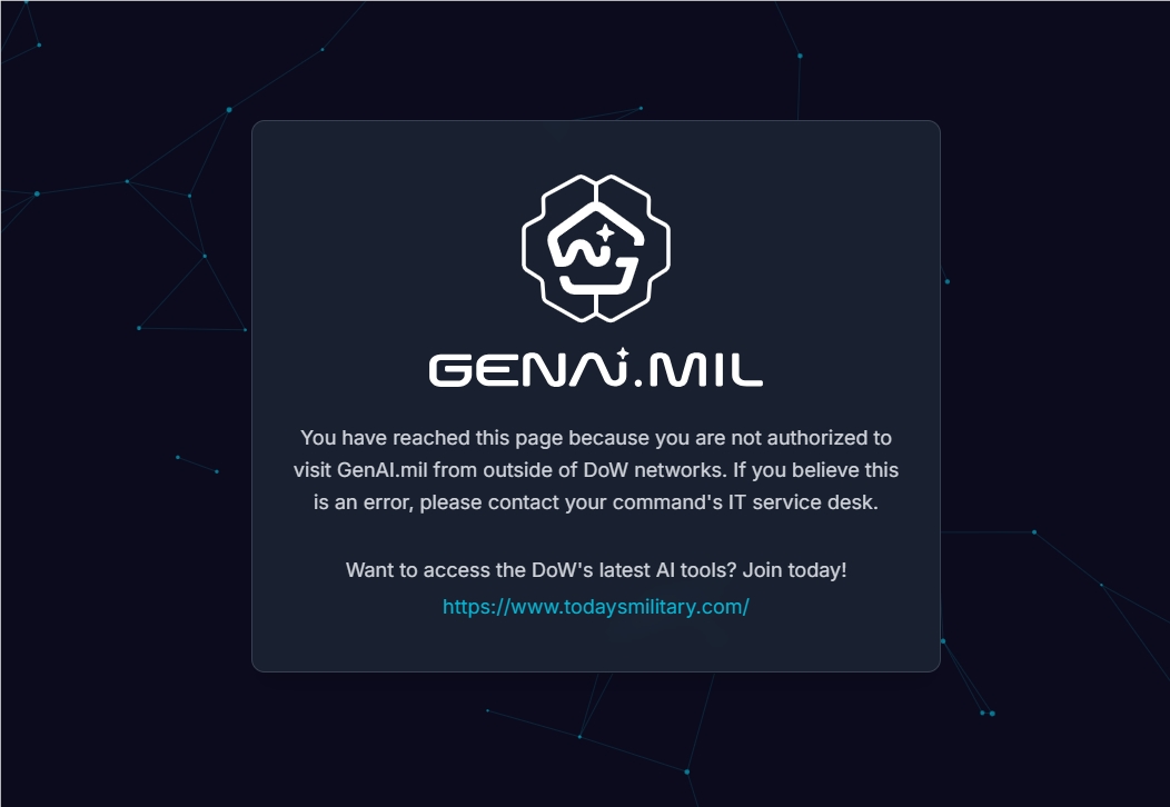 美国国防部推出GenAI.mil平台 谷歌Gemini为首个AI工具