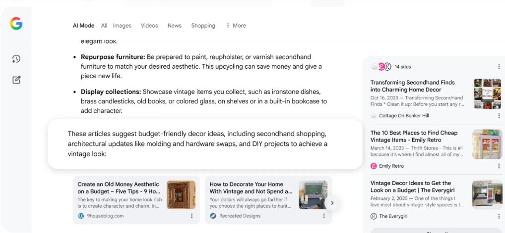 Google AI搜索功能更新：增内嵌来源链接及说明 与多家媒体合作