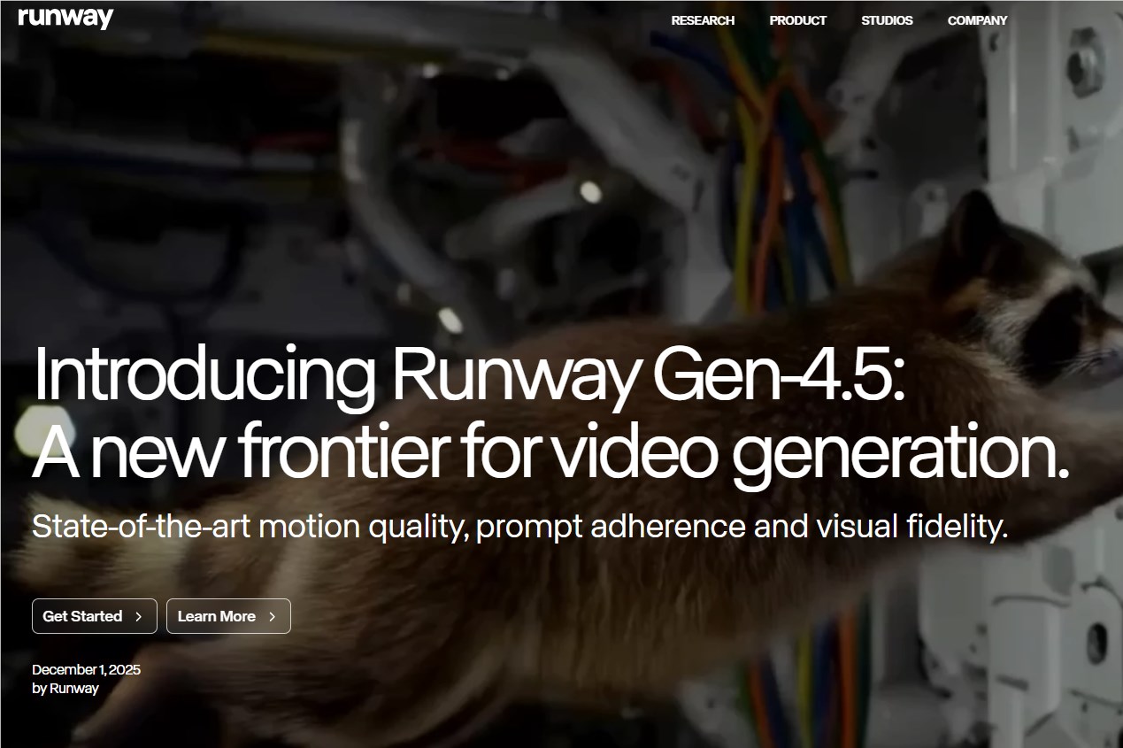 Runway Gen-4.5视频生成模型发布 优势挑战并存引AI内容标识争议