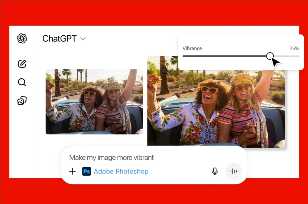 Adobe携手ChatGPT 对话式操控Photoshop等轻松编辑图片PDF简化流程