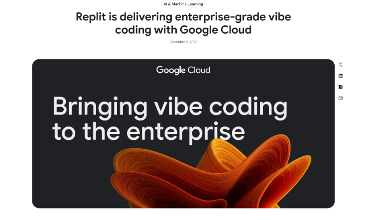 谷歌云Replit联合推一站式企业级双模型氛围编程剑指Anthropic Claude Code赛道