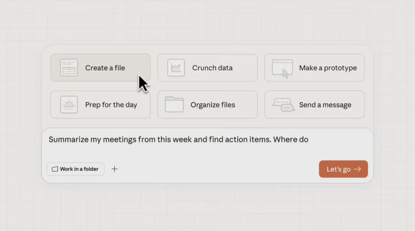 Anthropic一周半推出AI生成核心代码的编程助手Cowork，Mac端Claude Max用户可体验Alpha版。