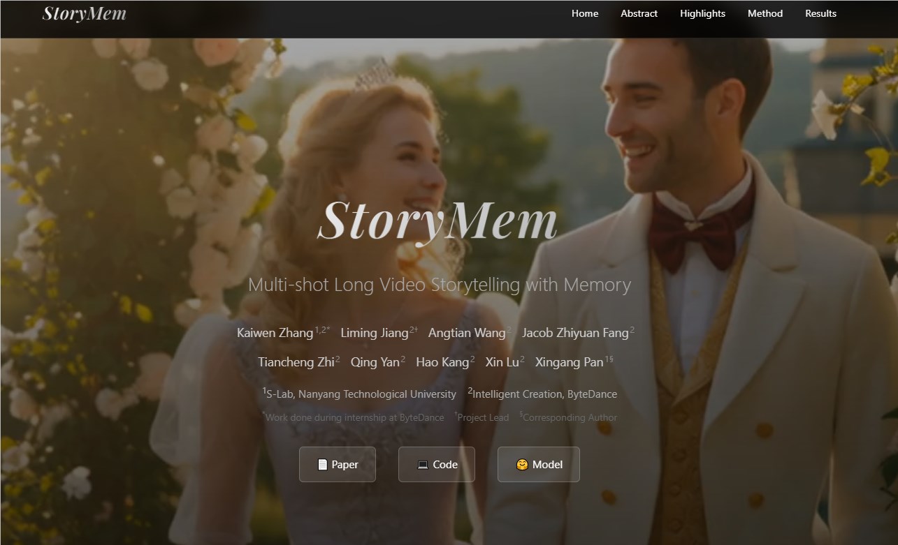 字节南洋理工联合研发StoryMem系统 显著提升AI视频跨场景一致性