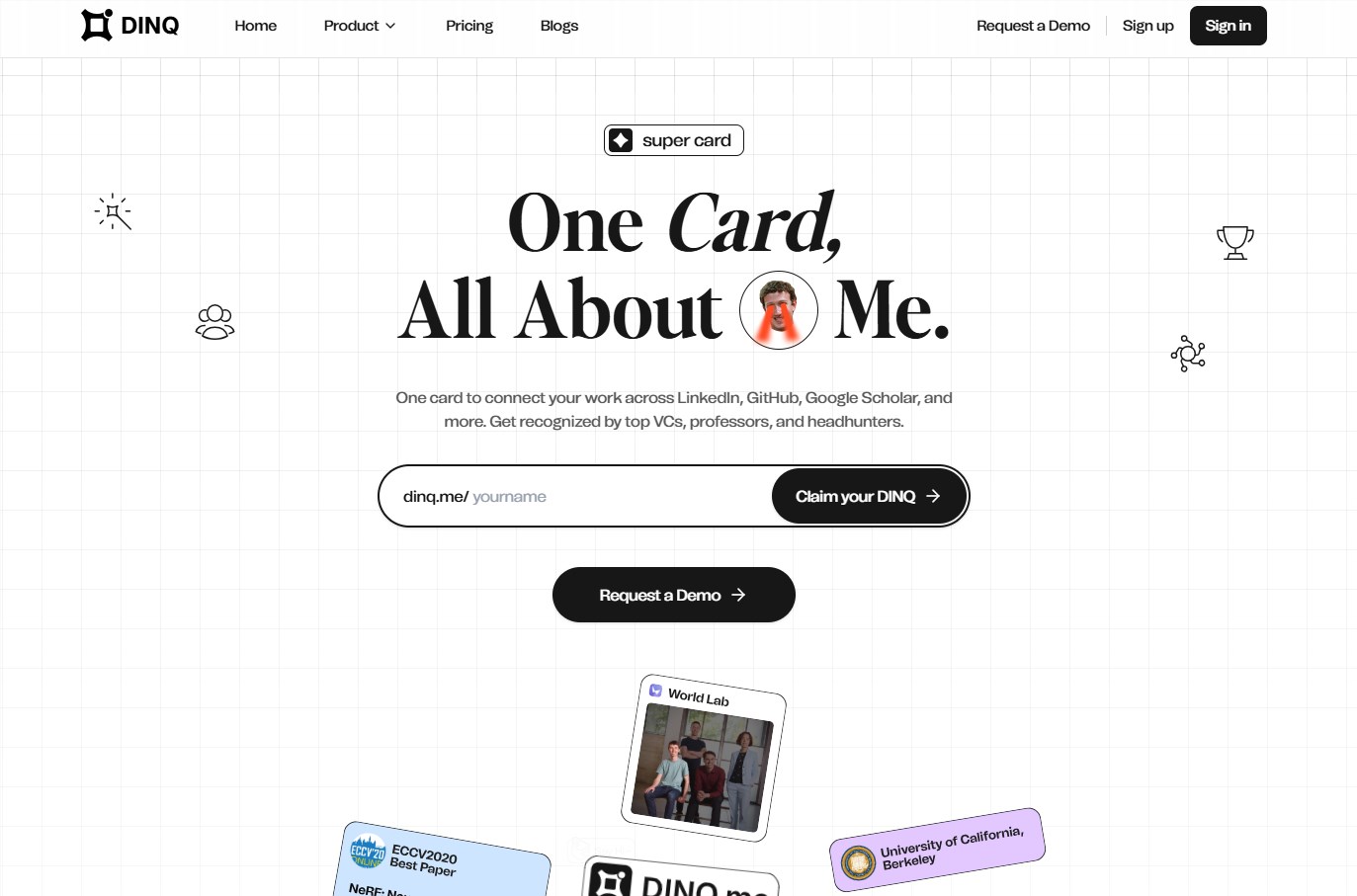 DINQ：AI原生职业平台 聚合多平台成就 破解AI人才发现痛点
