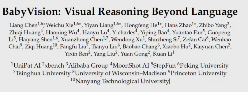 研究显示大模型视觉推理能力不及六岁儿童 暴露物理感知短板