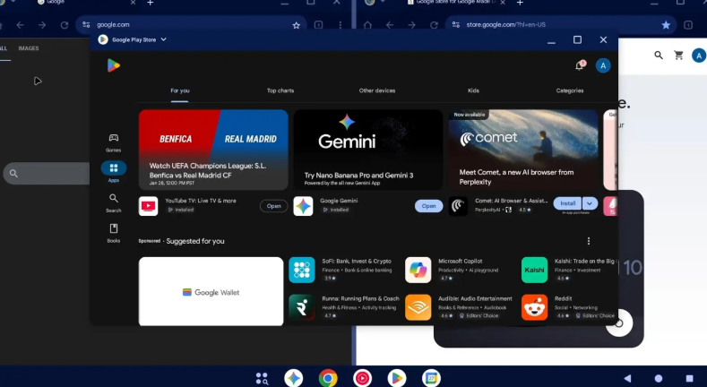 谷歌泄露ALOS安卓桌面系统 基于安卓16深度重构融合ChromeOS含Gemini AI大屏优化