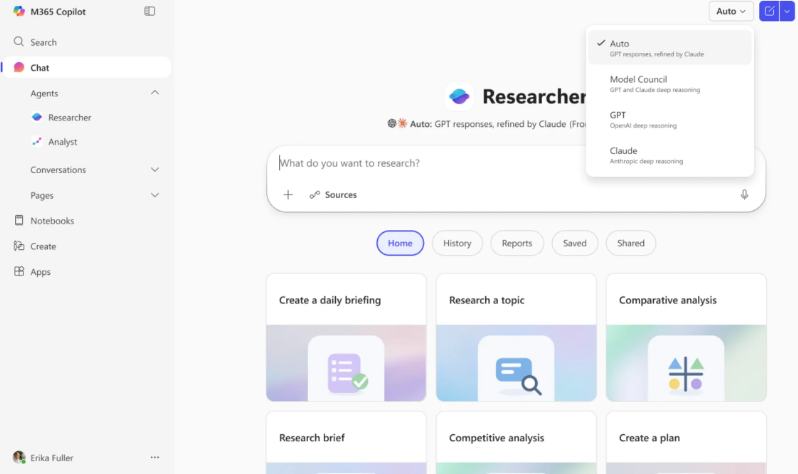 微软Copilot研具添Critique 多模型协同消AI幻觉
