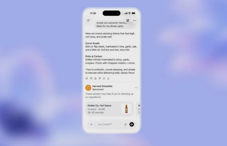 ChatGPT广告目前仅美国提供 OpenAI辟谣全球推广传闻