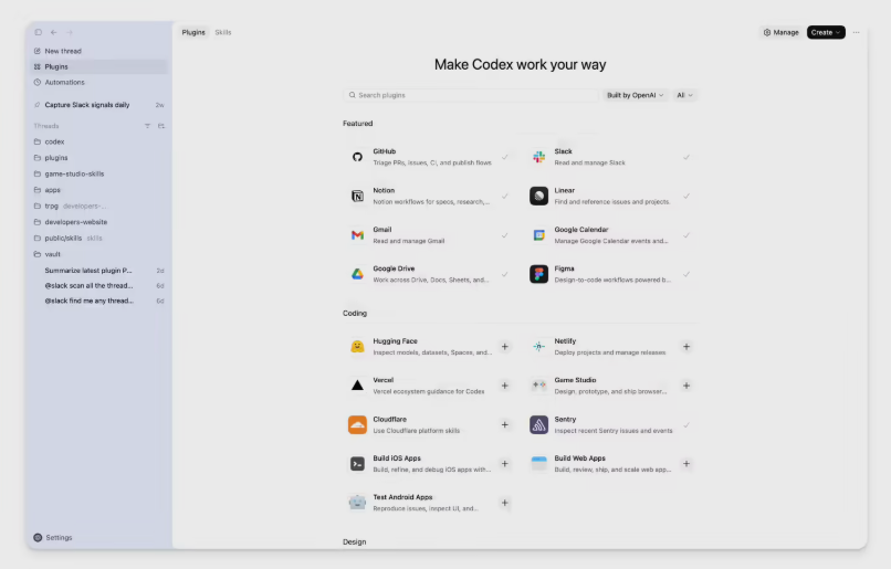 OpenAI Codex推出插件服务 推动AI编程规模化共享 用户超百万