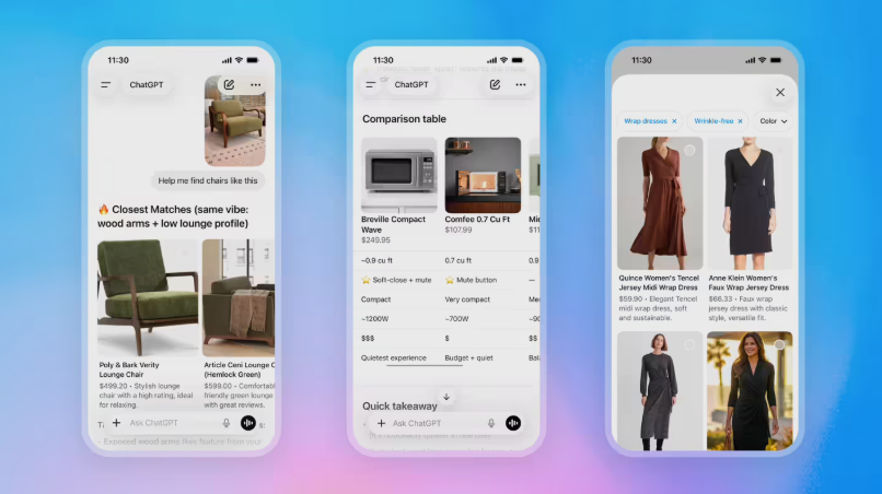ChatGPT推智能体商业协议 可直接完成搜索比价下单全流程