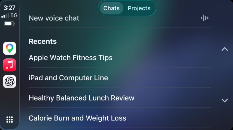 ChatGPT iOS版新增CarPlay原生支持 纯语音交互无文本显示