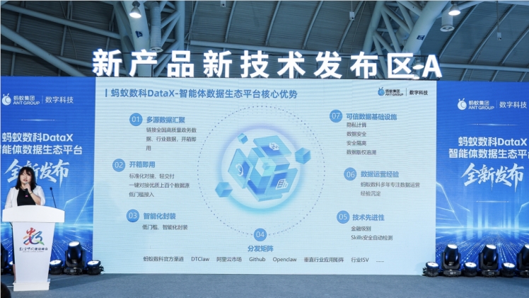 蚂蚁数科正式发布DataX智能体数据生态平台 助力加速数据要素配置效率