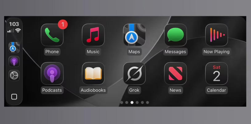 马斯克旗下SpaceXAI的Grok应用正式支持CarPlay 加入车载AI阵营