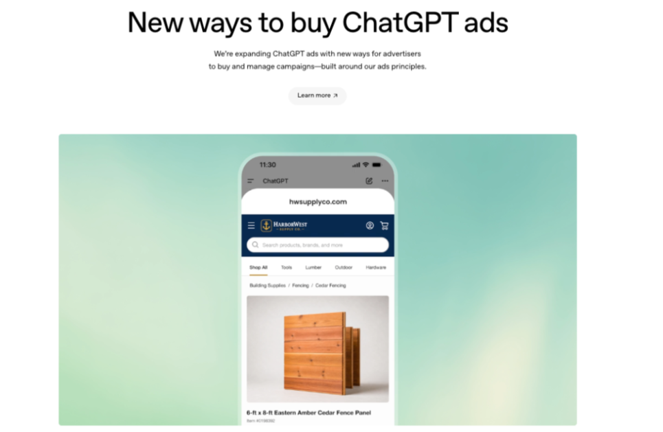 OpenAI上线广告平台 ChatGPT更新模型 开启AI商业变现新篇章