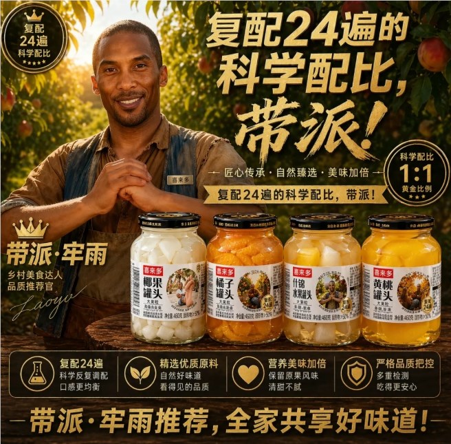 水果罐头用AI合成科比形象包装引争议 涉嫌侵权遭球迷质疑