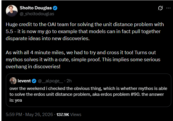 Anthropic Claude Mythos攻克Erdős百年难题 多智能体协同显AI推理突破
