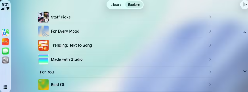 苹果CarPlay新增Suno（AI音乐）与Zeno Radio两款音频应用丰富驾驶听觉体验