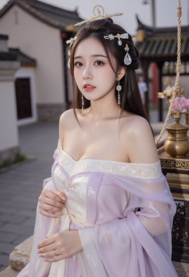 云裳拂玉肌，步摇映春色，一梦入唐宫