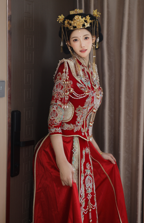 红妆未褪人已远，空闺独坐对镜台。满身锦绣无人赏，唯有相思入梦来。