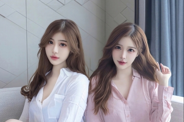 晨光吻过纱帘，粉白双生花在温柔里低语，是静谧时光赠予的、最柔软的诗行。