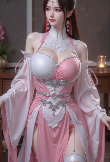 粉黛倾城，霓裳舞春风，一袭华裳醉流年